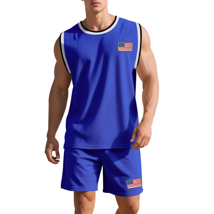 Herren Sportanzug mit ärmellosem Oberteil und Shorts Echoarchiv