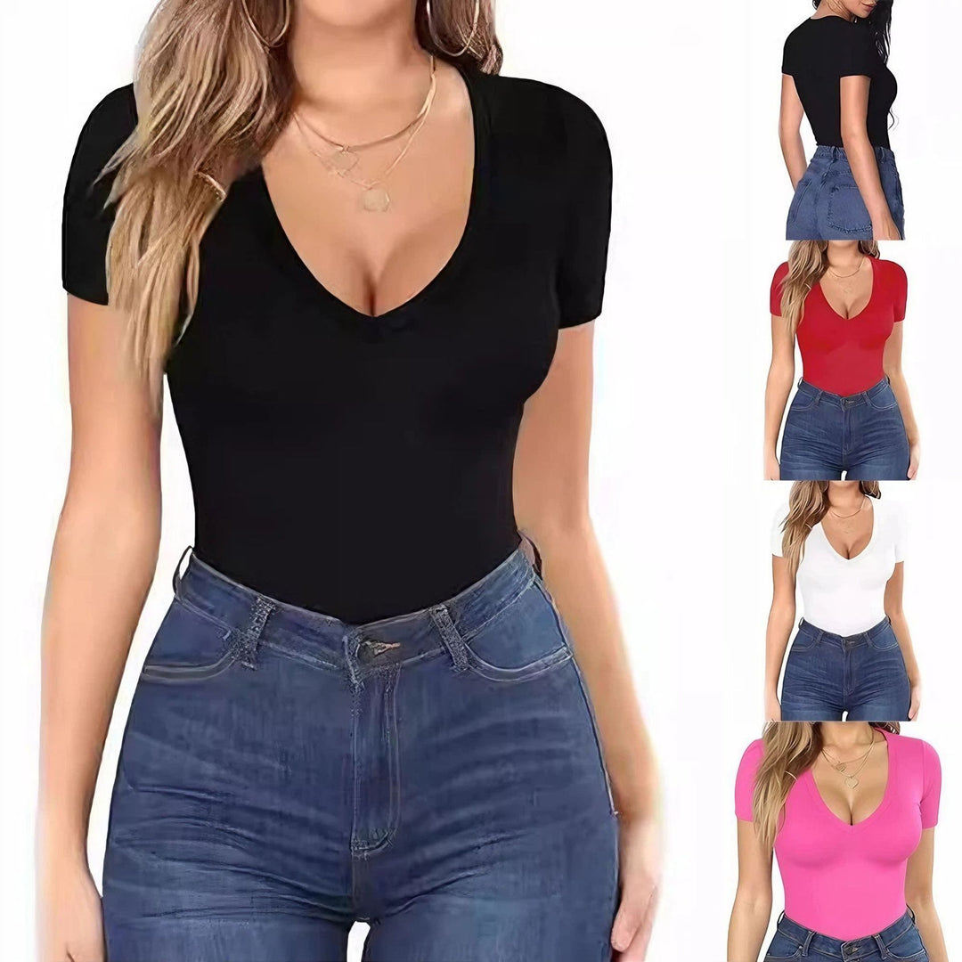 Damen Body mit tiefem V-Ausschnitt Echo Archiv
