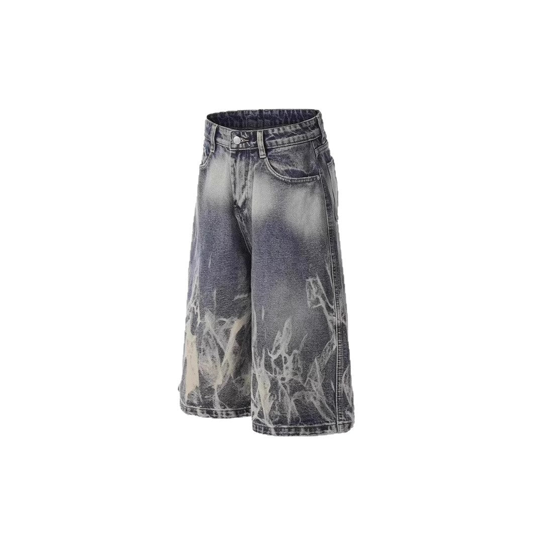 Herren modische Baggy-Shorts im Used-Look Echoarchiv
