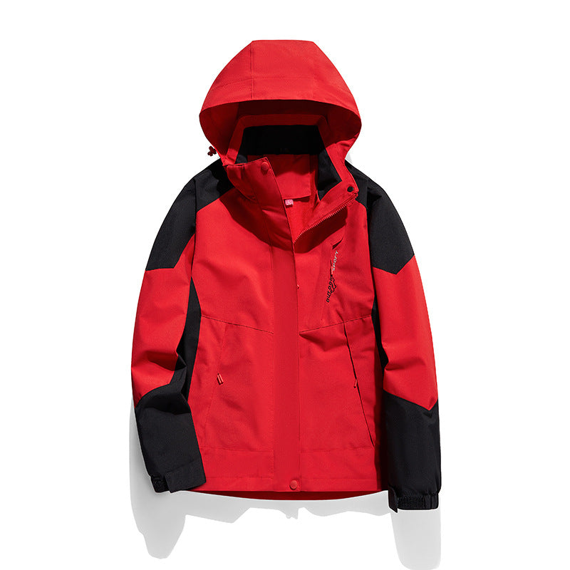 Damen zweilagige Softshell‑Outdoorjacke mit abnehmbarem Fleece‑Innenlayer und Kapuze Echoarchiv