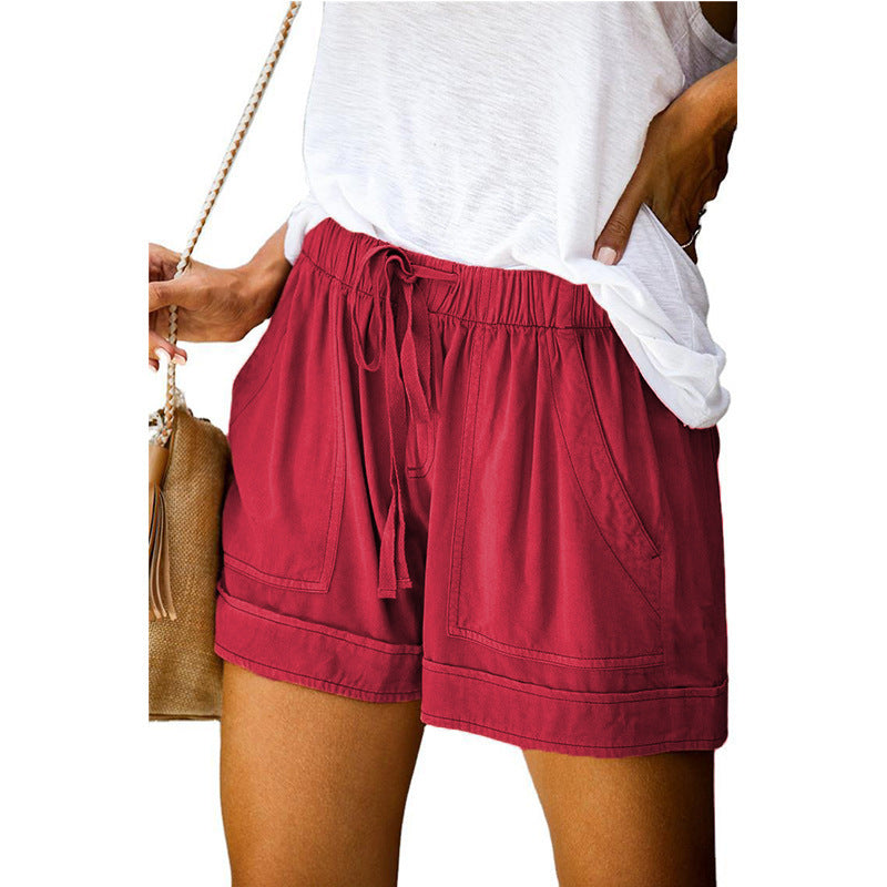 Damen Bequeme Sommer-Shorts mit elastischem Bund und praktischen Taschen Echo Archiv