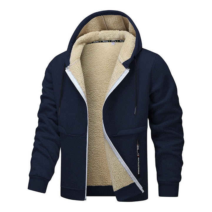 Herren Warme Kapuzenjacke mit Fleece-Innenfutter Echo Archiv