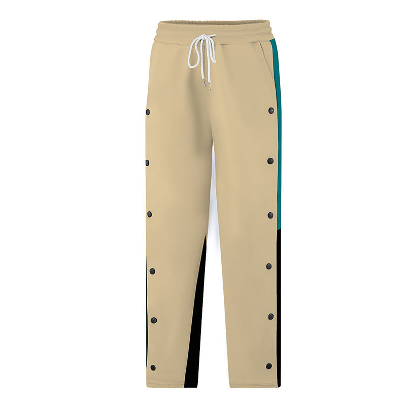 Herren Sportliche Freizeithose mit Knöpfen und elastischem Bund Echo Archiv