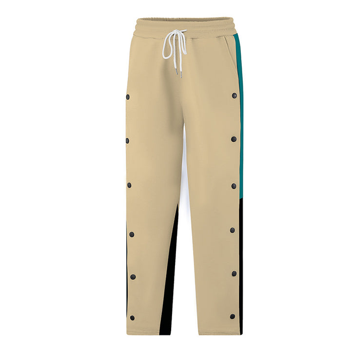 Herren Sportliche Freizeithose mit Knöpfen und elastischem Bund Echo Archiv