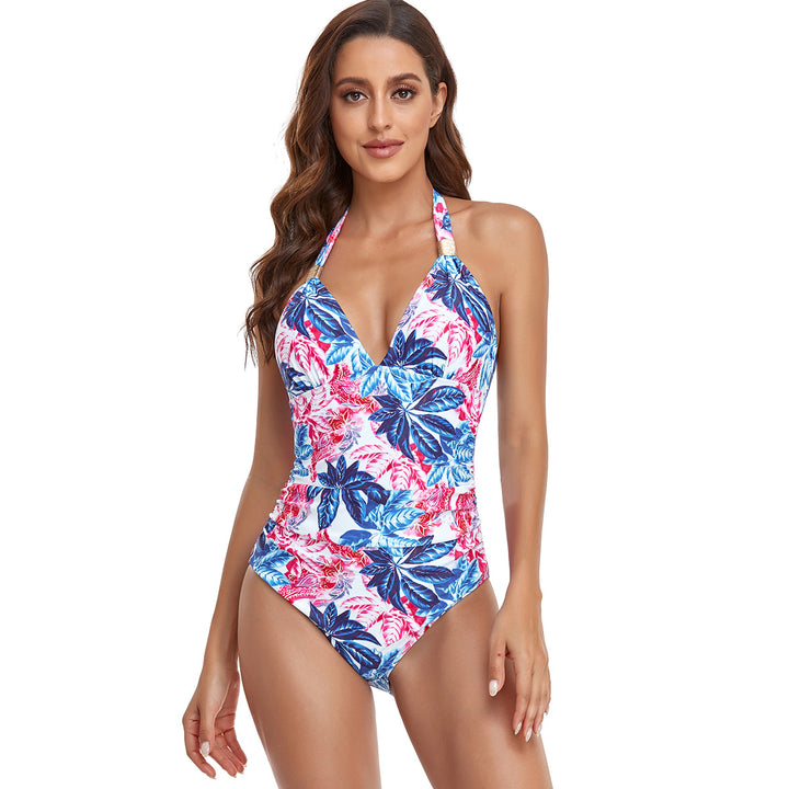 Damen Eleganter Hochgeschnittener Badeanzug Echo Archiv