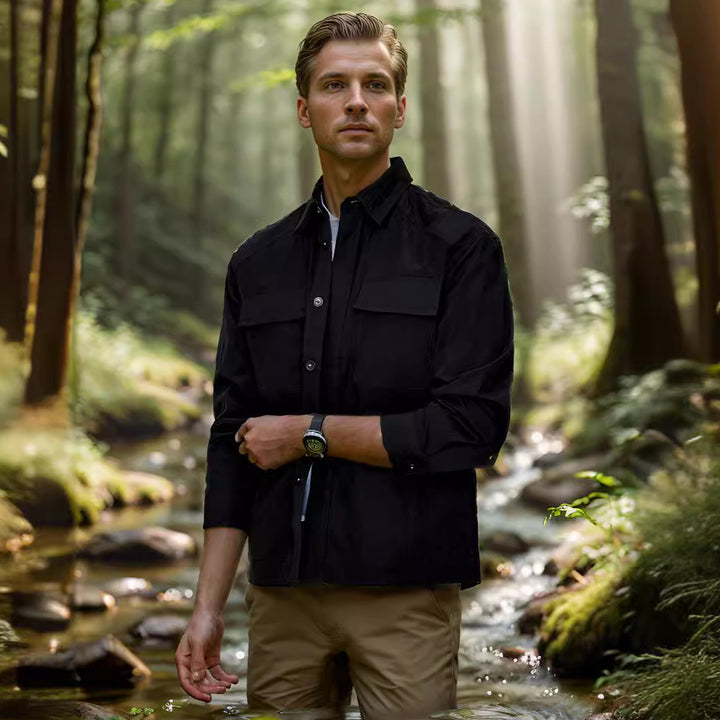 Herren strapazierfähige Utility-Jacke mit praktischen Taschen Echoarchiv