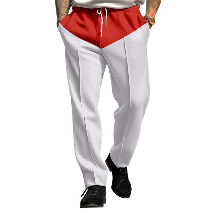 Herren Sportliche Jogginghose mit Kontrastdetails und verstellbarem Kordelzug Echoarchiv