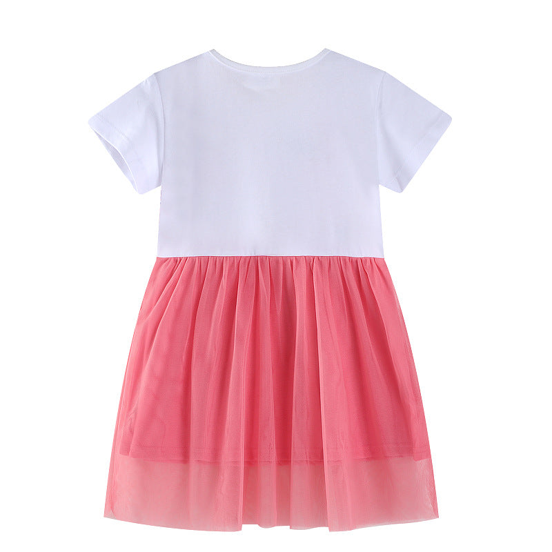Mädchen Tüllkleid mit floralem Stickdesign Echo Archiv