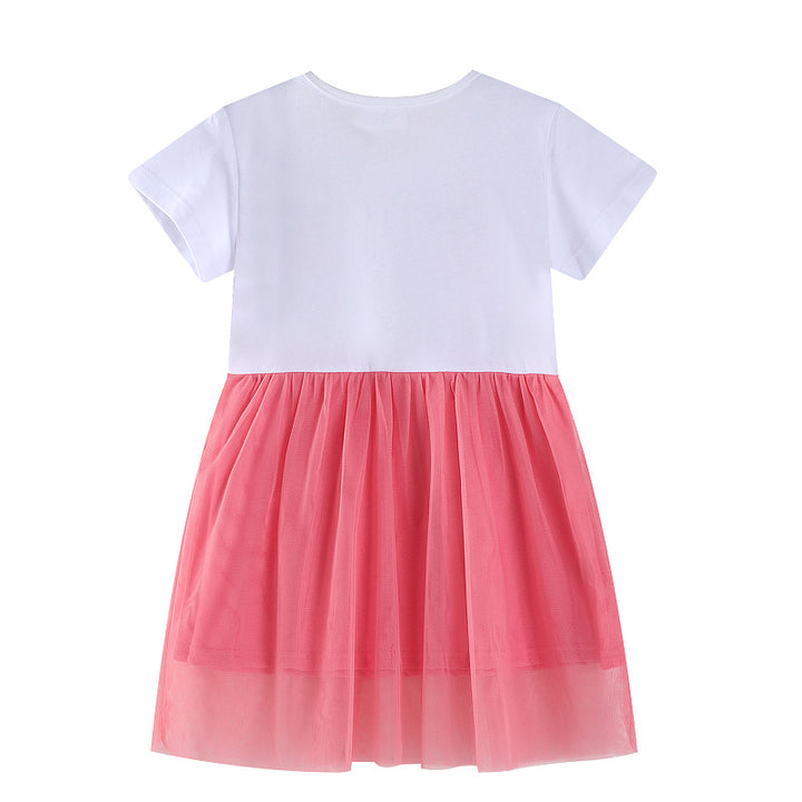 Mädchen Tüllkleid mit floralem Stickdesign Echo Archiv