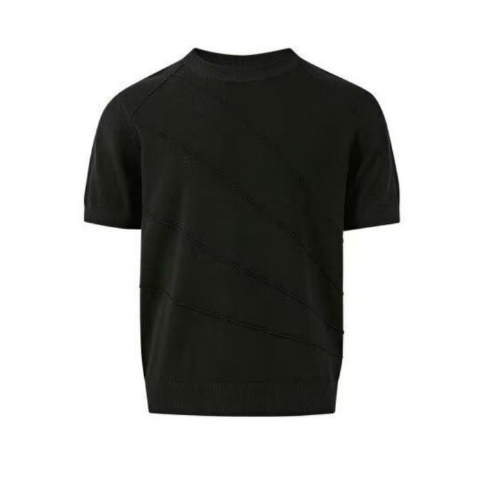 Herrenmode Strick T-Shirt mit Rundhals Echo Archive