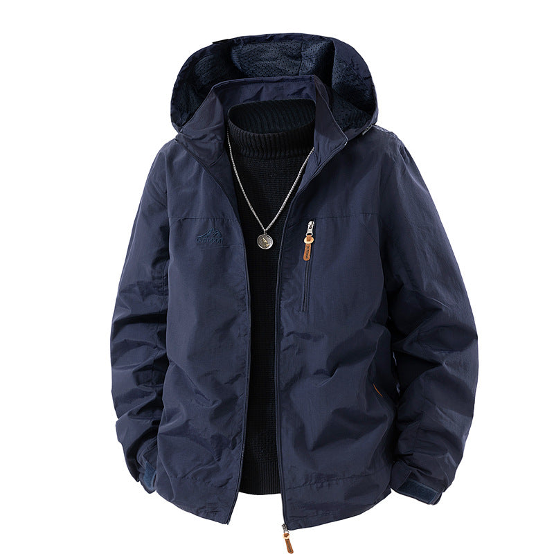 Herren Outdoor-Jacke mit Kapuze und praktischen Taschen Echo Archiv
