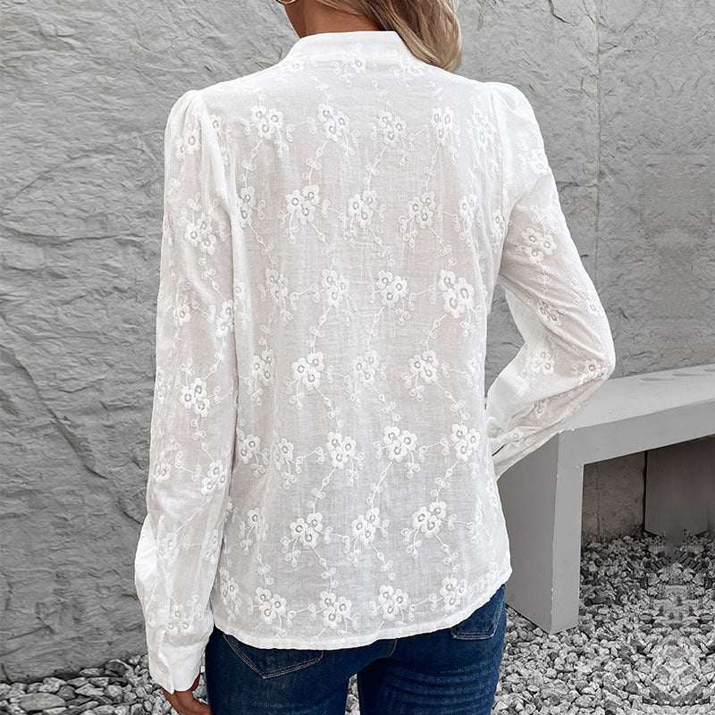 Damen Elegante Bestickte Bluse Echo Archiv