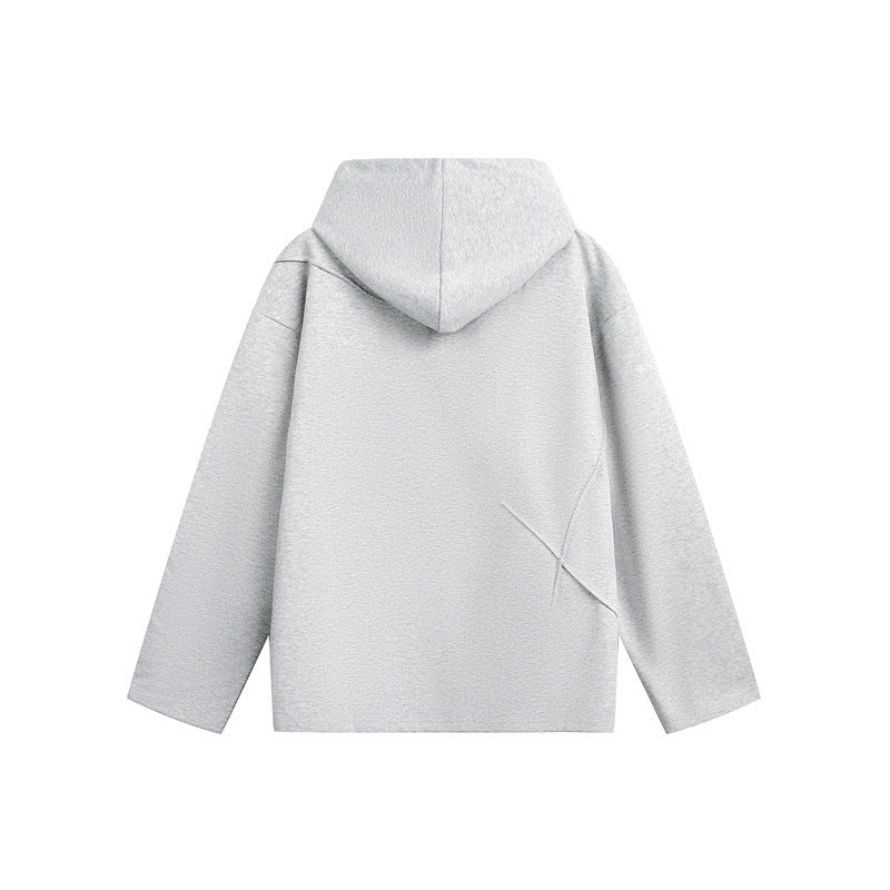 Unisex Oversize-Kapuzenpullover aus leichter French-Terry mit markanten Abnähern Echoarchiv