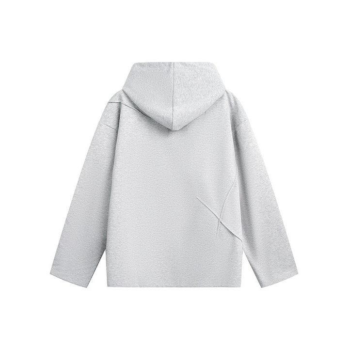 Unisex Oversize-Kapuzenpullover aus leichter French-Terry mit markanten Abnähern Echoarchiv