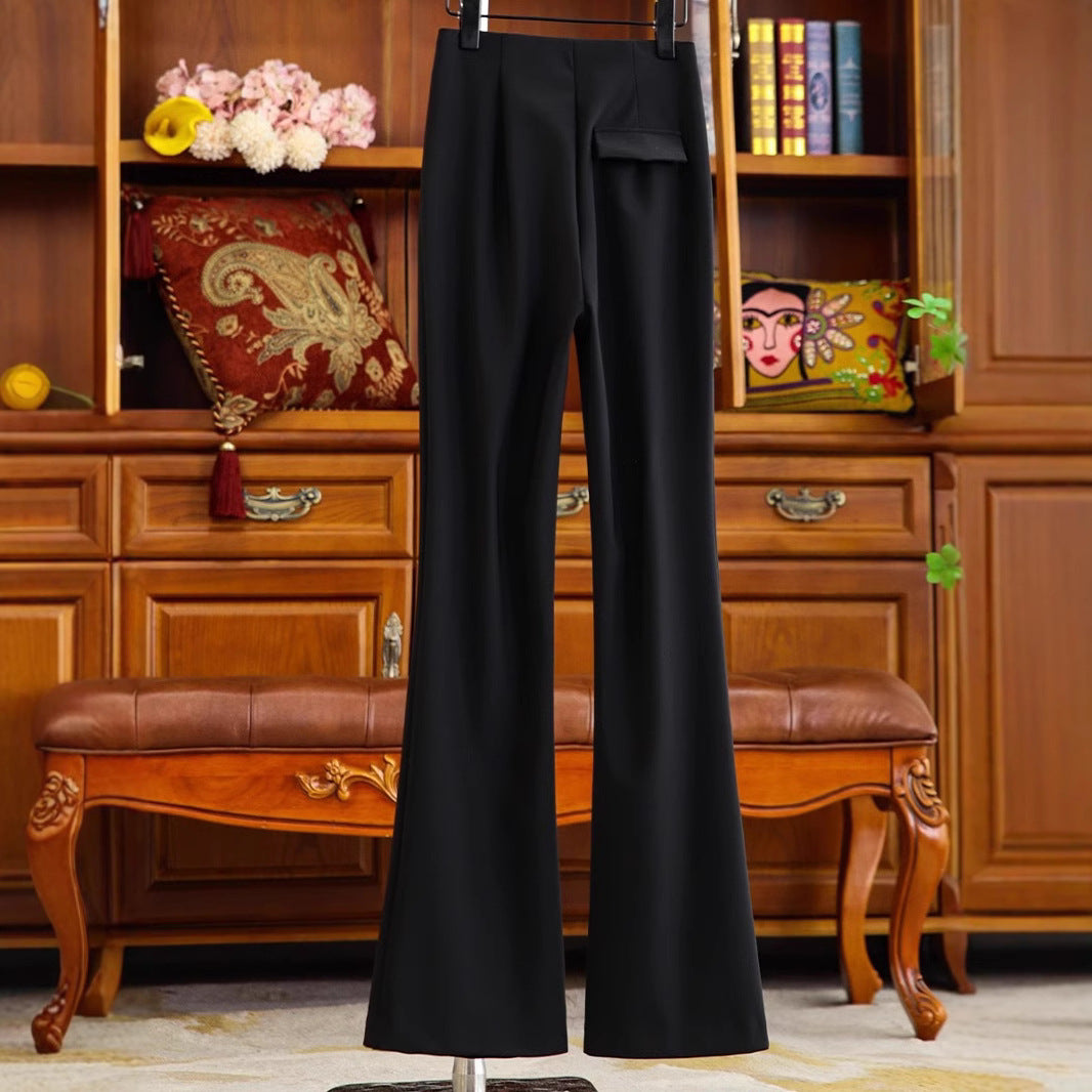 Damen Elegante und figurbetonte Palazzo-Hose Echoarchiv