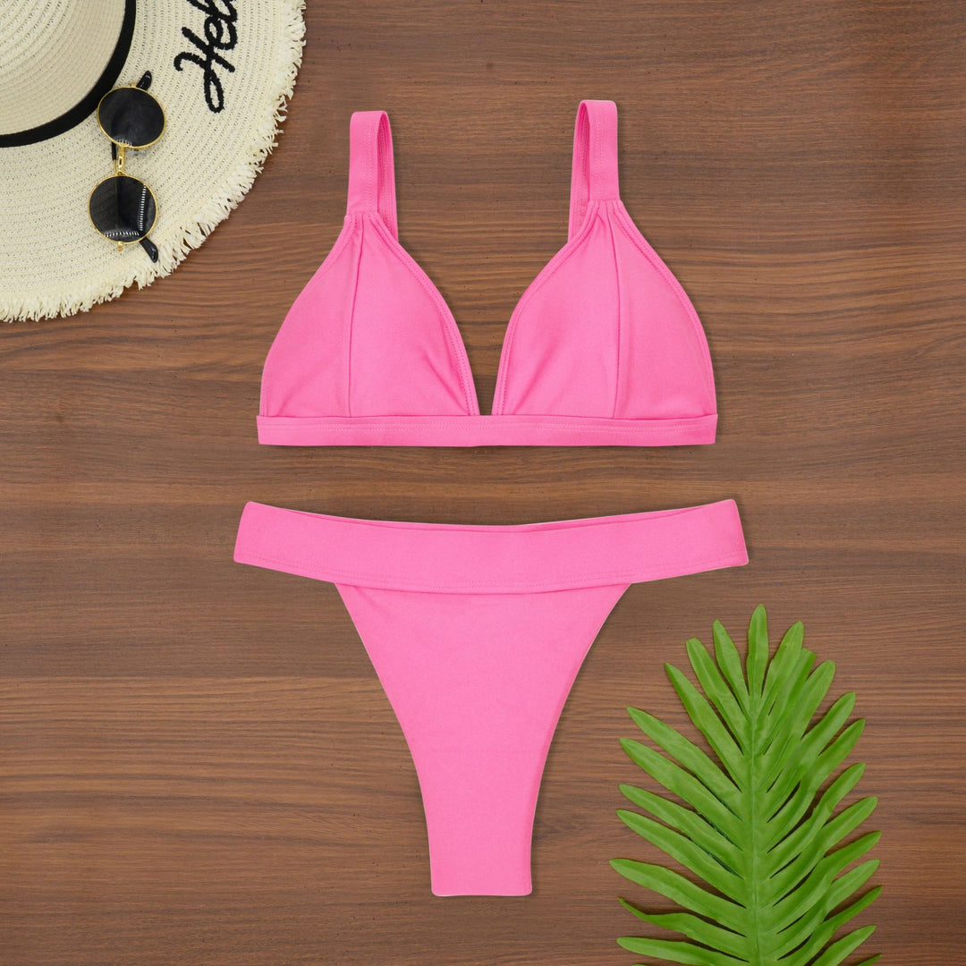 Damen Triangel-Bikini mit floralem Muster und verstellbaren Trägern Echo Archiv