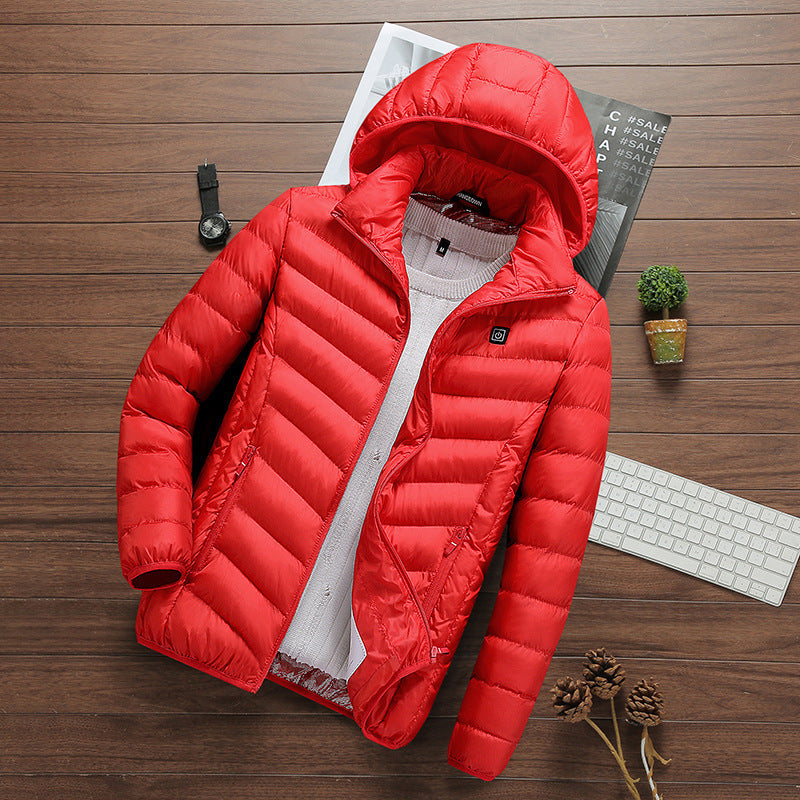 Herren leichte gesteppte Kapuzen‑Steppjacke mit Thermofüllung und packbarer Konstruktion – Taviero