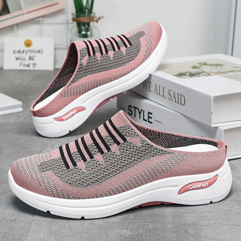 Damen nan gestrickter Slip-On Clog-Sneaker mit atmungsaktivem Sockenschuh und dämpfender Komfortsohle Echo Archiv