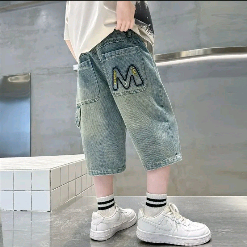 Unisex lässige Jogg-Shorts mit tiefen Taschen und außergewöhnlicher Stickerei Echo Archiv