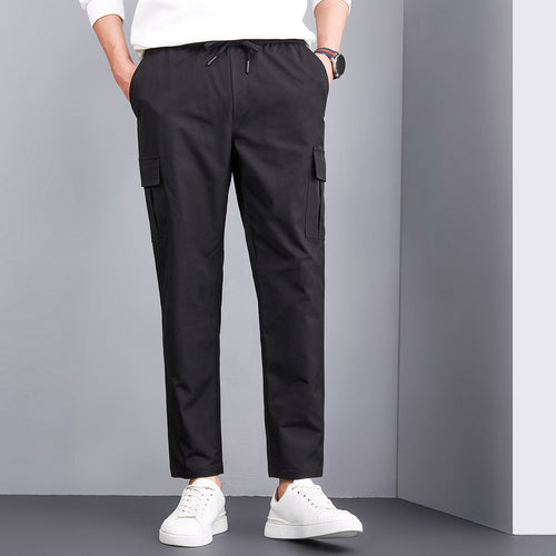 Herren bequeme Cargo-Hose mit elastischem Bund und praktischen Taschen Echoarchiv