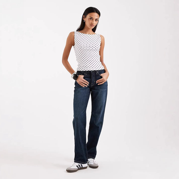 Damen Trägershirt mit verspieltem Polka-Dots-Muster Echo Archiv