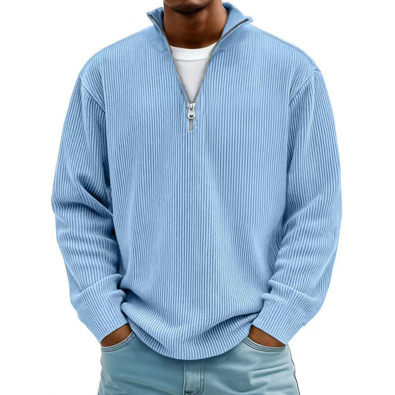 Herren Modischer Sweatpullover mit Reißverschluss Echoarchiv