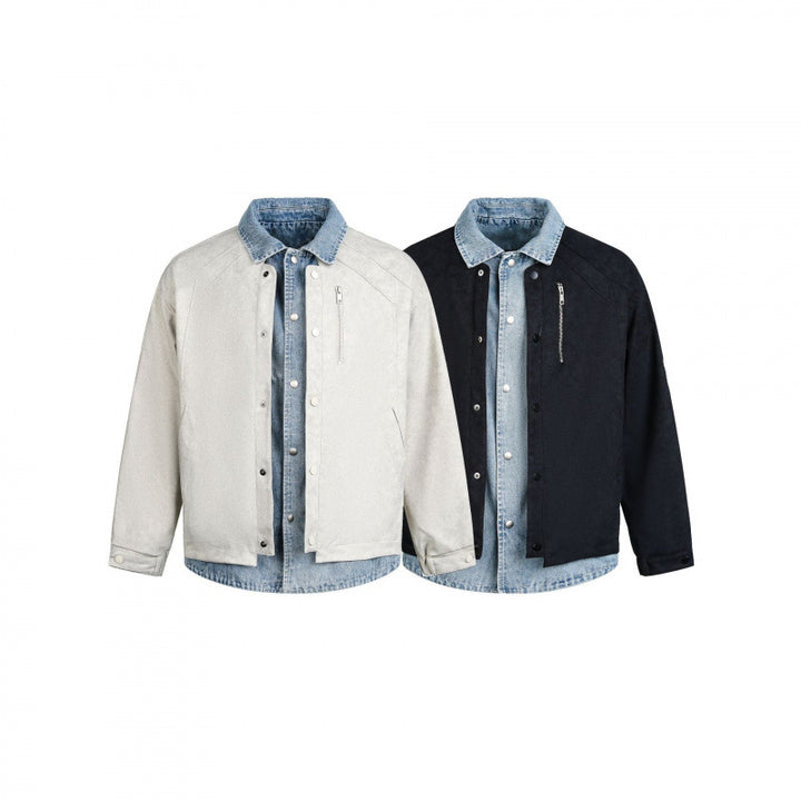 Herren Lagenjacke mit Velourslederoptik und integriertem Jeansfutter Echo Archiv