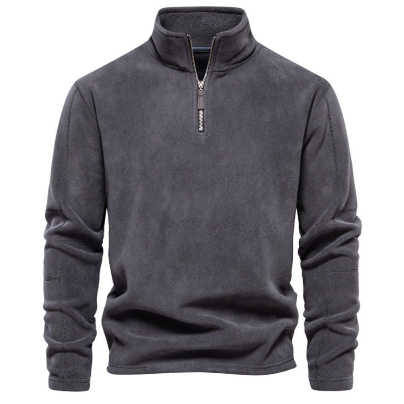 Herren Mikrofleece Pullover mit halbem Reißverschluss Echoarchiv