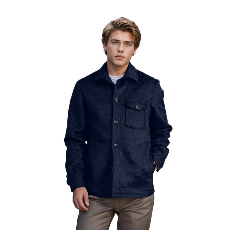 Herren Wolle-Mantel im Casual-Look Echoarchiv