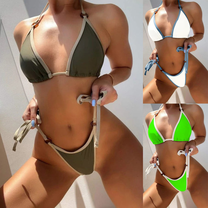 Damen Triangel-Bikini mit verstellbaren Bändern und eleganten Akzenten Echo Archiv