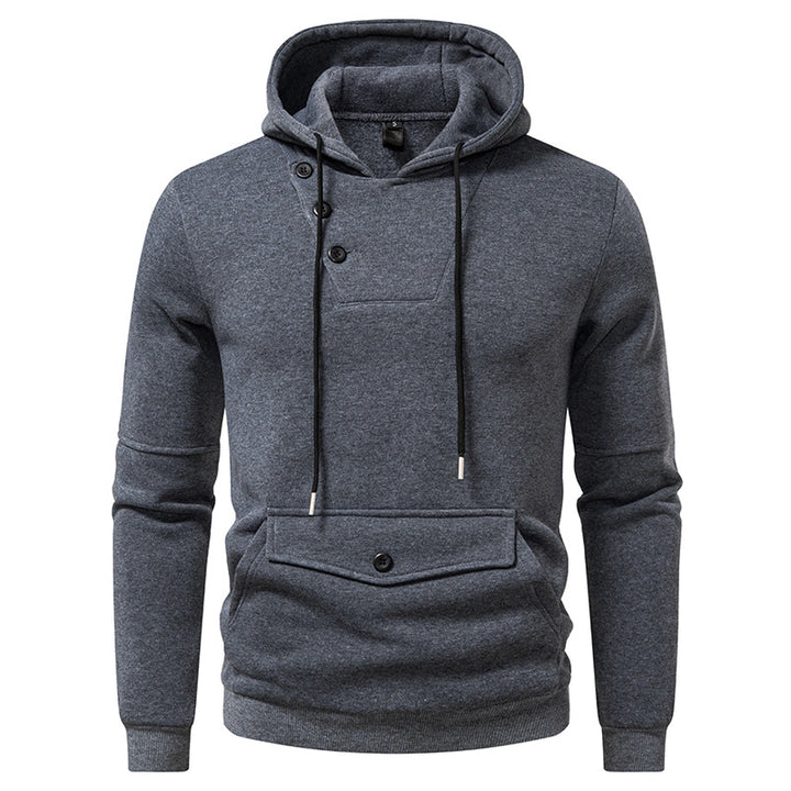 Herren Stylische Kapuzenpullover mit Knopfdetails Echoarchiv