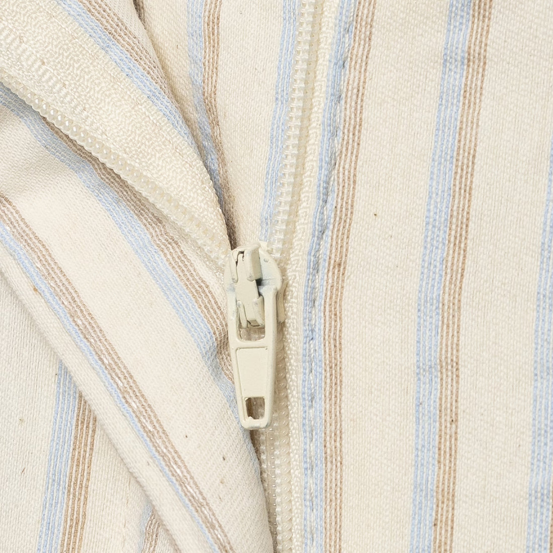 Damen Weite Leinenhose mit hoher Taille, Streifenmuster und aufgesetzten Taschen Echoarchiv