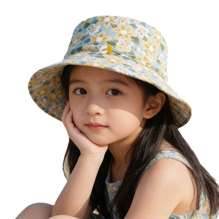 Unisex nan Sonnenhut für Kinder mit verstellbarem Kinnband, breiter Krempe und hohem UV-Schutz Echo Archiv