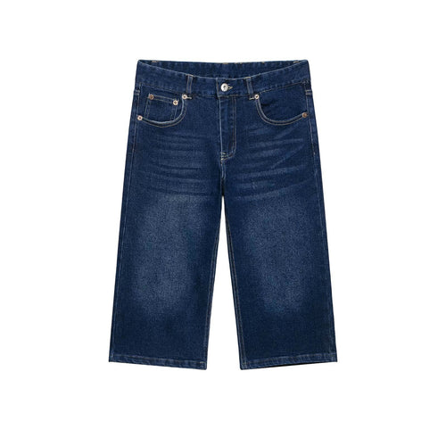 Damen Weite Cropped-Denim-Culotte im 5-Pocket-Design Echo Archiv