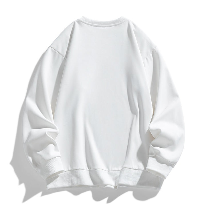 Unisex Oversize‑Sweatshirt mit Pinsel‑Print & geripptem Saum Echoarchiv