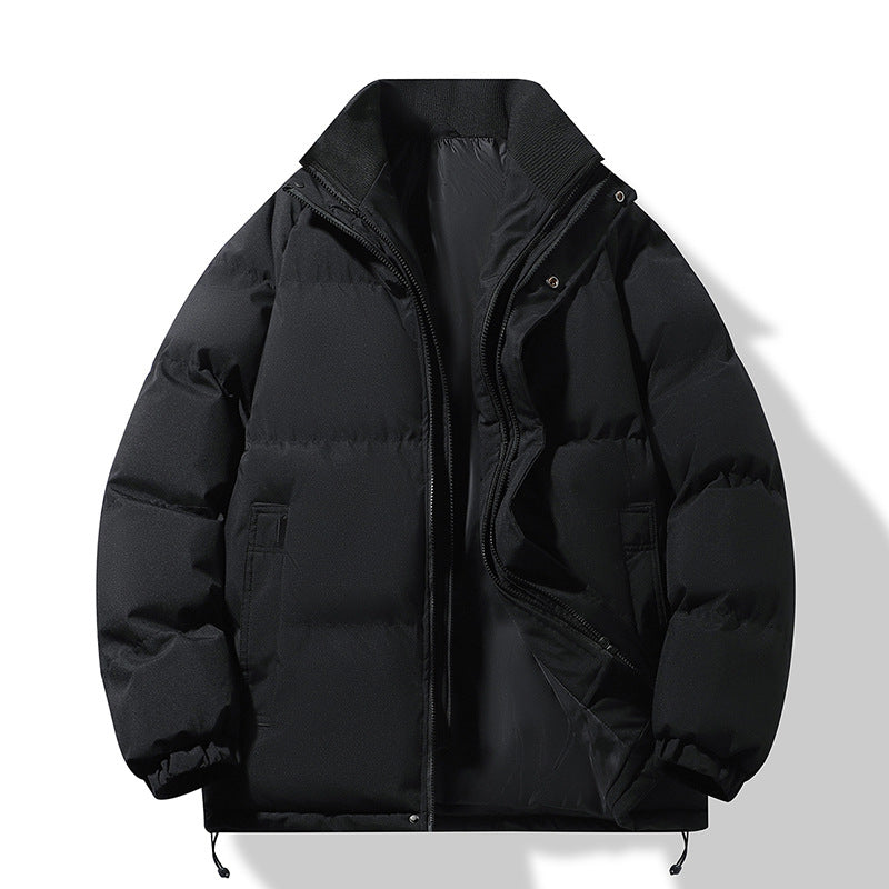 Herren Modische Thermo‑Wattierte Kurzjacke im Boxy‑Schnitt mit Rippenkragen Echo Archiv