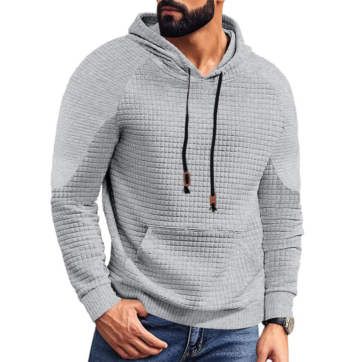 Herren strukturierter Kapuzenpullover mit praktischen Taschen und modischem Design Echoarchiv