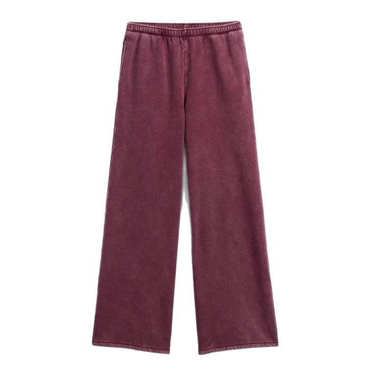 Damen nan zweiteiliges Frottee-Loungewear-Set mit Reißverschluss-Kapuzenjacke und weit geschnittener Jogginghose Echo Archiv
