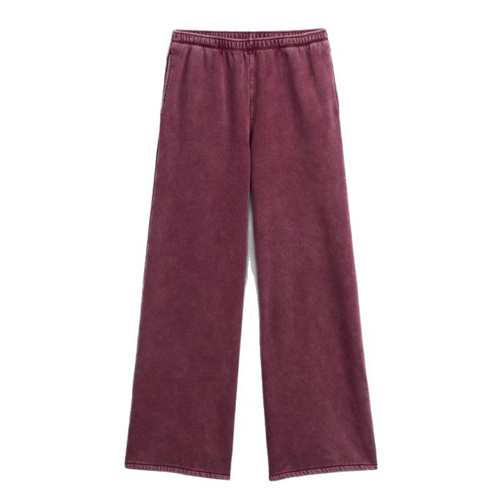 Damen nan zweiteiliges Frottee-Loungewear-Set mit Reißverschluss-Kapuzenjacke und weit geschnittener Jogginghose Echo Archiv