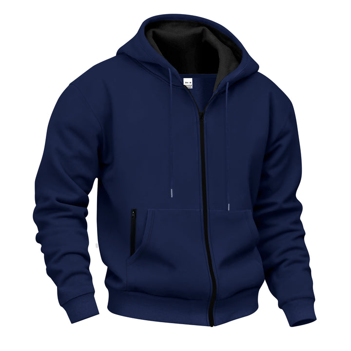 Herren Sweatjacke mit hohem Stehkragen und praktischen Reißverschlusstaschen Echoarchiv