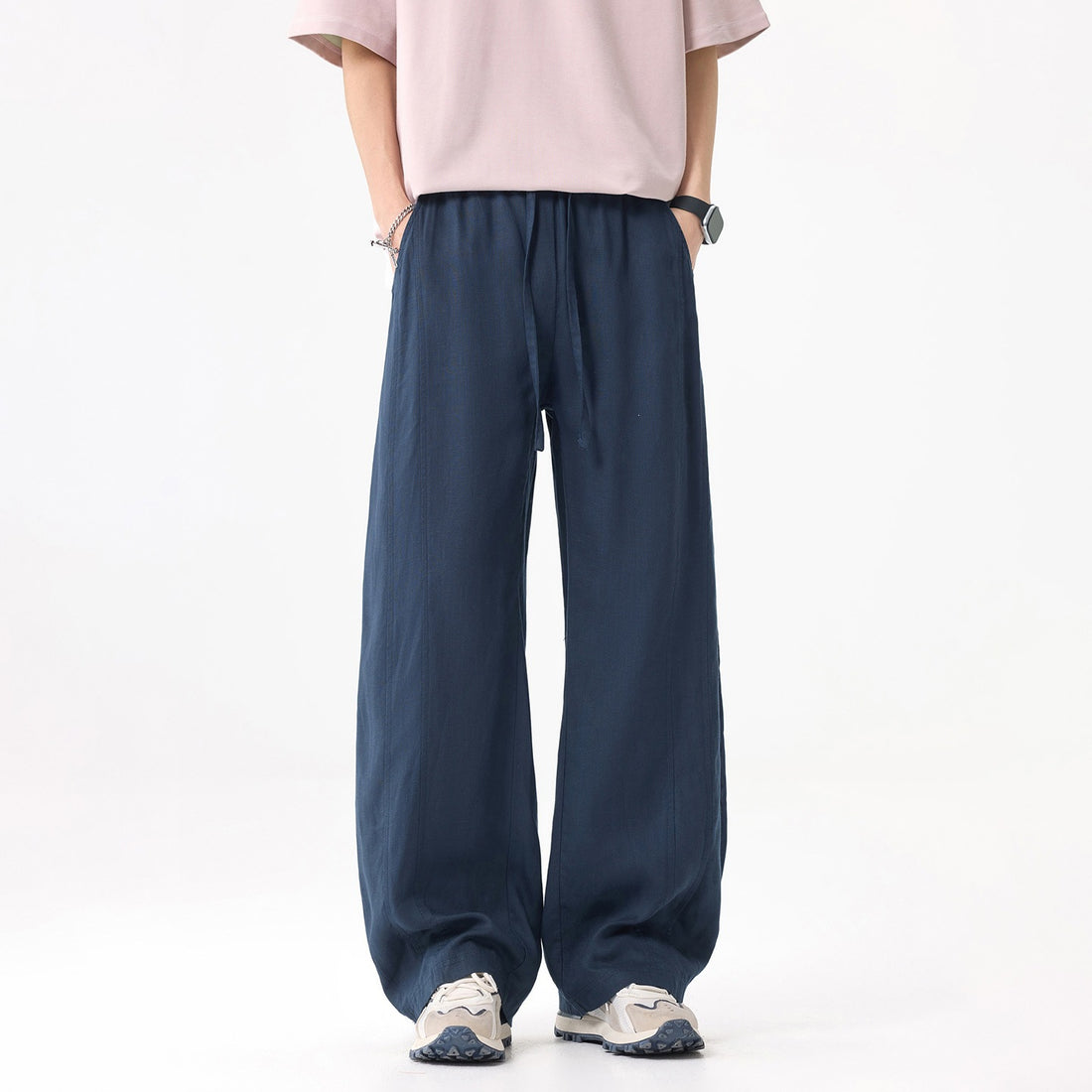 Herren Bequeme und luftige Relaxed Fit Leinenhose Echo Archiv