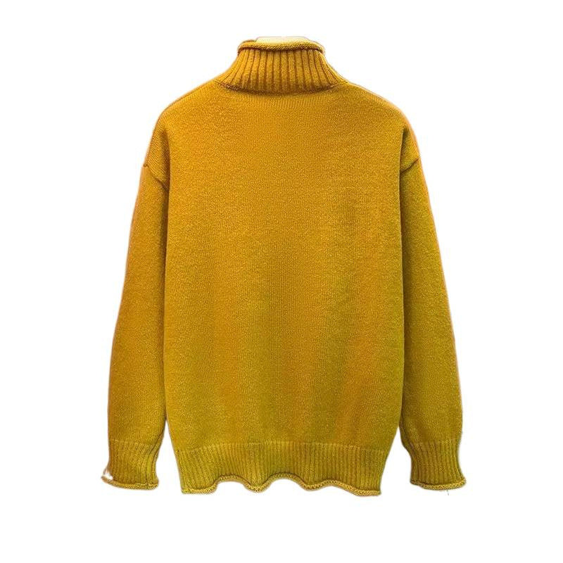 Unisex Komfortabler Reißverschluss-Strickblouson mit geradem Schnitt und Stehkragen Echoarchiv