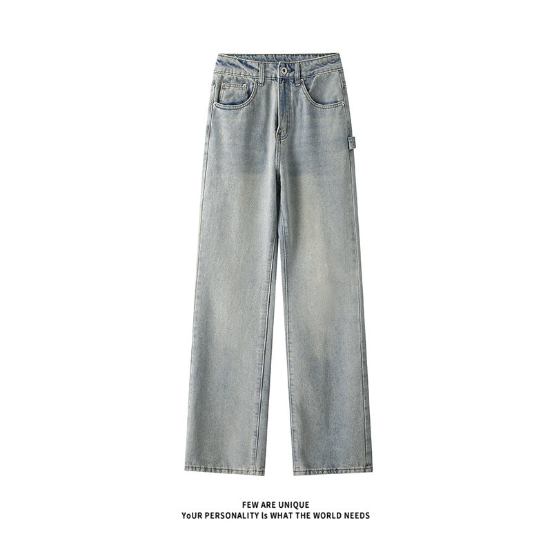 Herren Weitgeschnittene Jeans mit hohem Bund und praktischen Taschen Echoarchiv