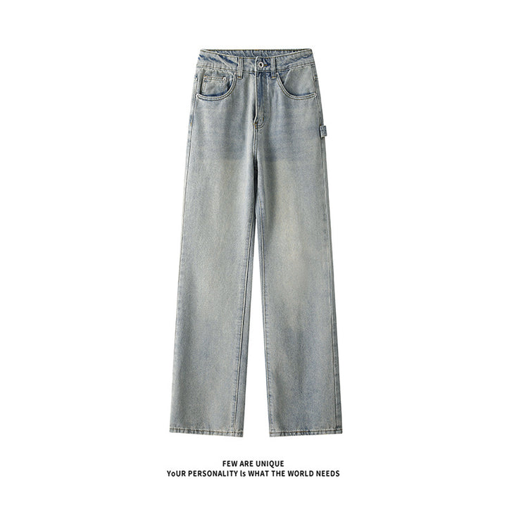 Herren Weitgeschnittene Jeans mit hohem Bund und praktischen Taschen Echoarchiv