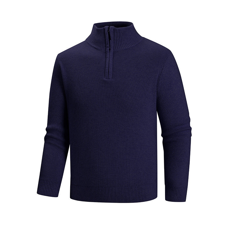 Herren Rollkragenpullover mit modernem Reißverschluss Echoarchiv
