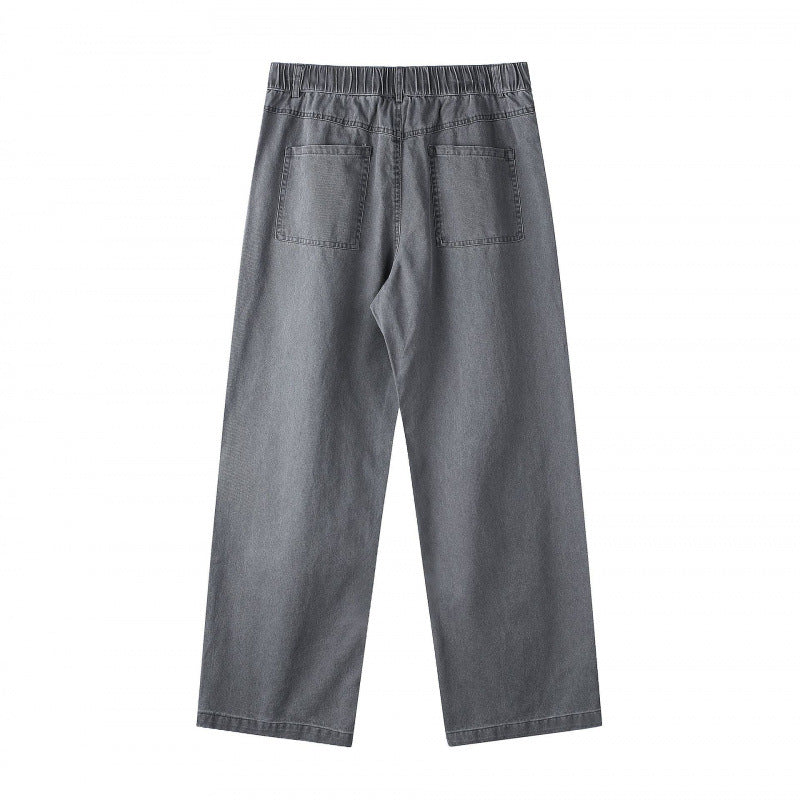 Damen Weite Highwaist-Culotte-Hose mit elastischem Bund und geradem Bein Echo Archiv