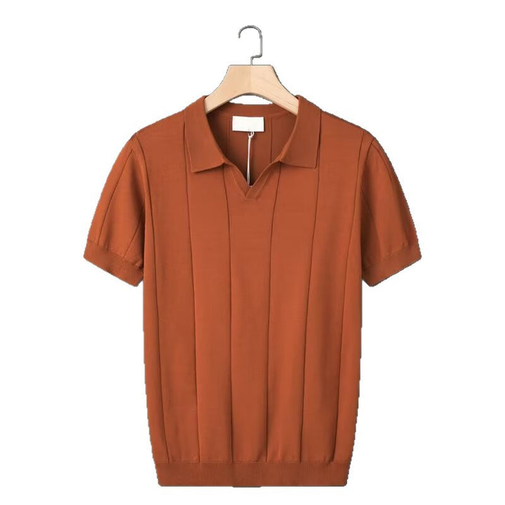 Herren Kurzarm Poloshirt mit strukturiertem Design Echo Archiv