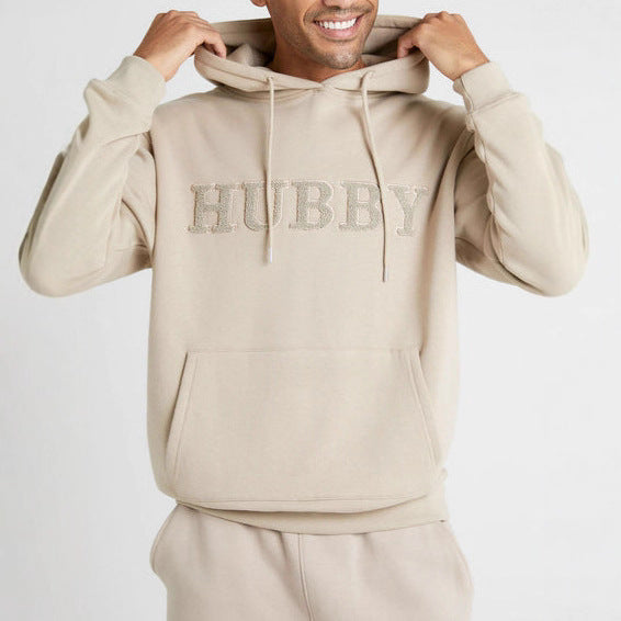 Herren Kapuzenpullover mit stilvollem Schriftzug Echoarchiv