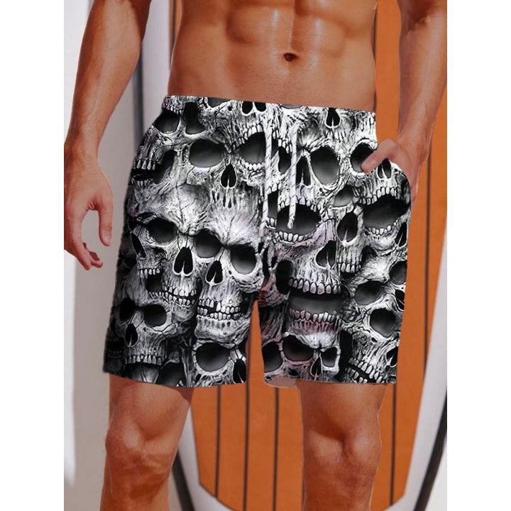 Herren Grafik Psychedelischer Druck Badehose Echoarchiv