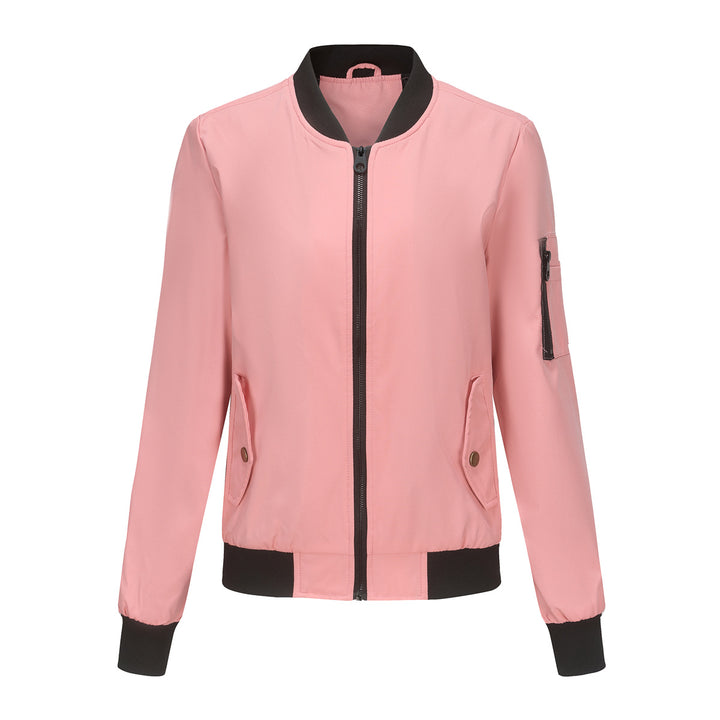 Damen nan leichte Bomberjacke mit Ärmeltasche, kontrastbündchen und sportiver Passform Echo Archiv